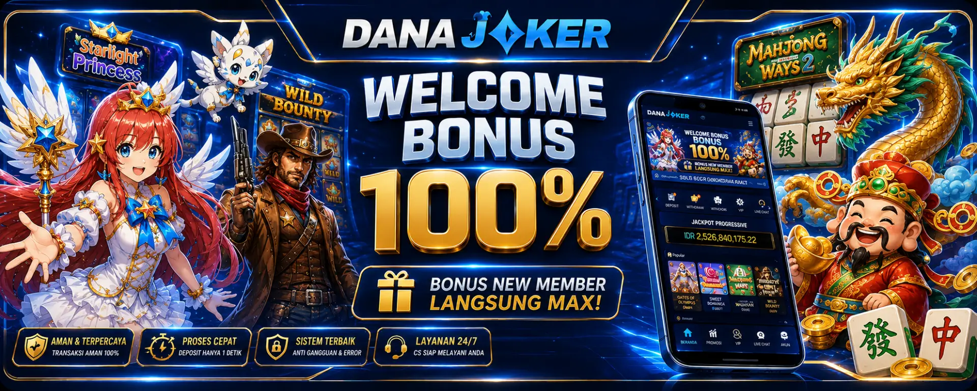 WELCOME BONUS 100%